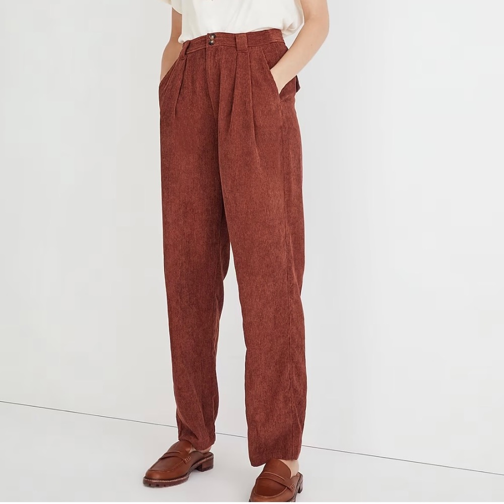 NWT Madewell Corduroy Tapered Pant